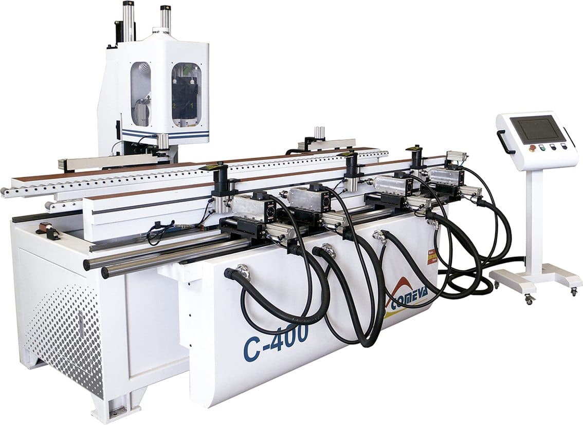 AUTOMATIC DOOR LOCK AND HINGES DRILLING MACHINE – C-400